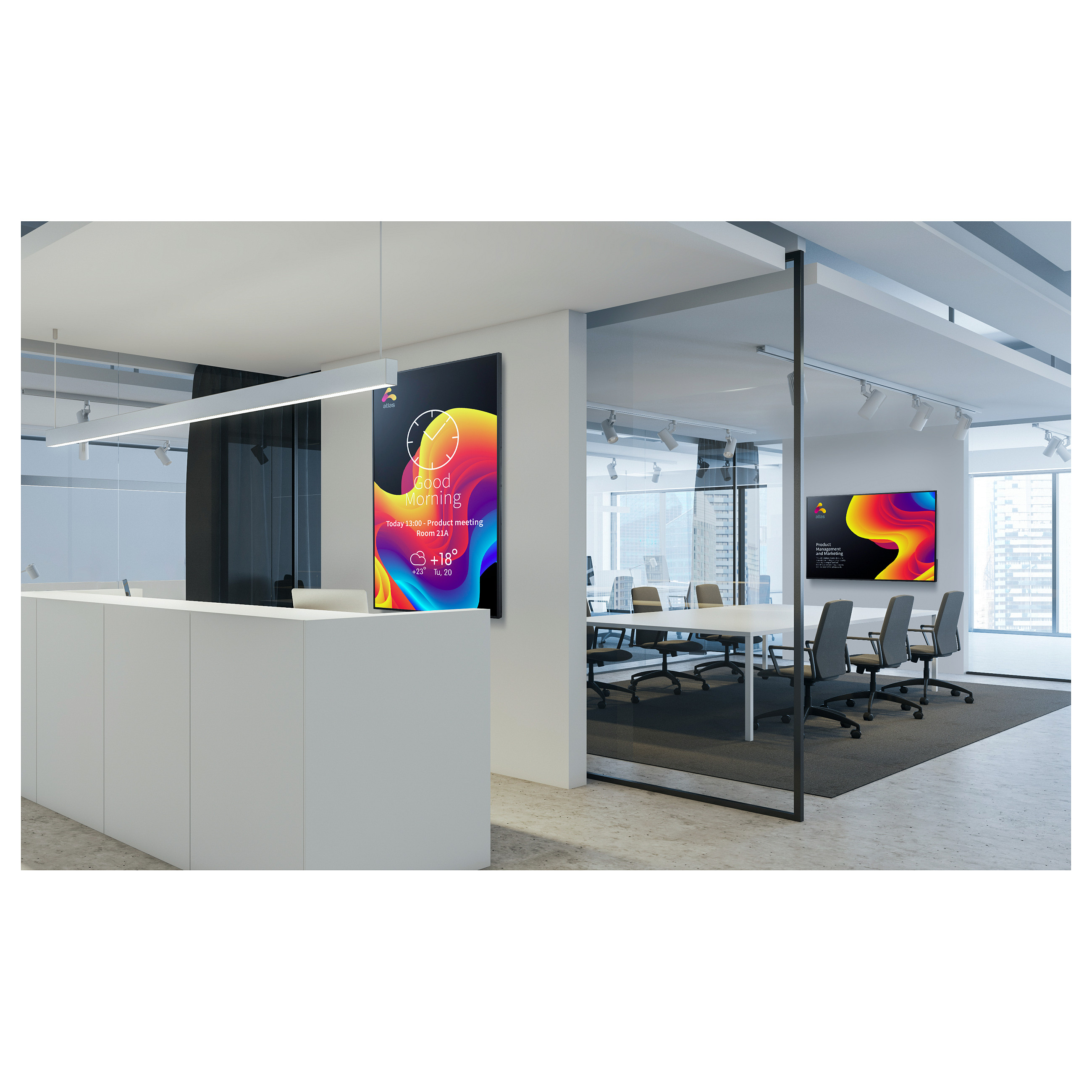 Profesionalni monitor SHARP MultiSync ME752 75" 4K UHD (18/7, Android 13)-1