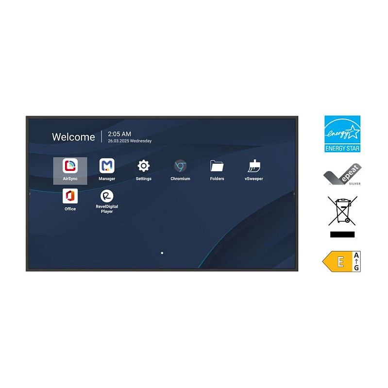 Profesionalni zaslon VIEWSONIC CDE8614-2C 86" 4K UHD 500nits 24/7-7