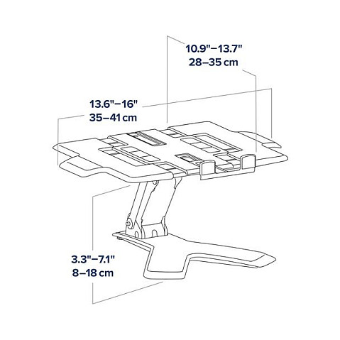 Stalak za laptop ERGOTRON Neo-Flex Lift Stand, podesiva visina, crni-4