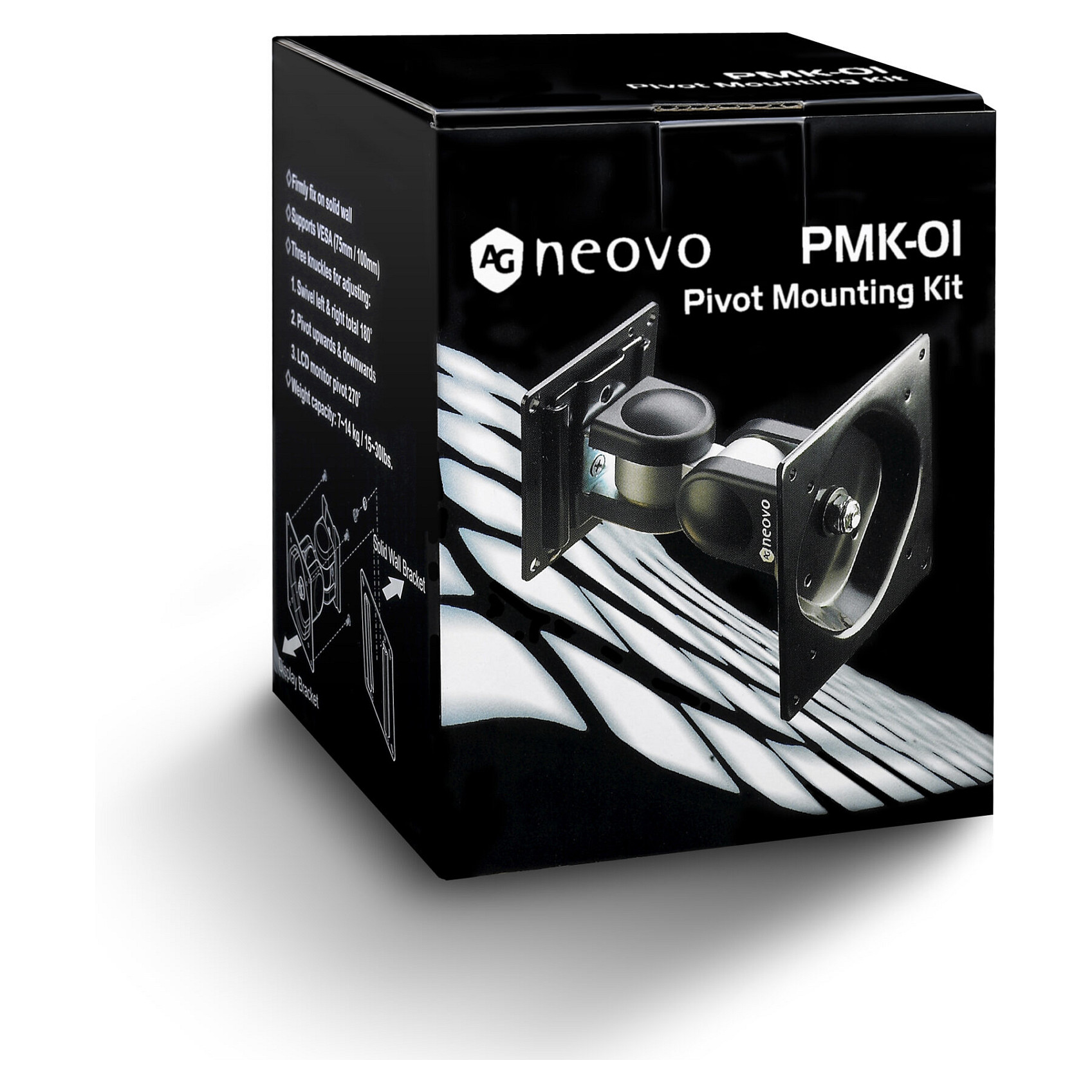 Zidni nosač za monitor AG NEOVO PMK-01 (do 32", 14kg, VESA)-2