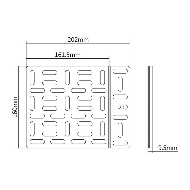Nosač ROLINE za Media Player / Mini PC, VESA / zidni, do 1kg-2