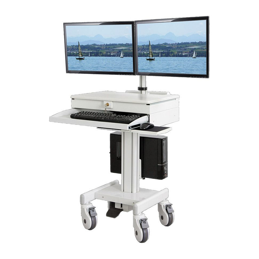 Mobilna radna stanica ROLINE za PC/LCD, podesiva po visini, do 26kg-2