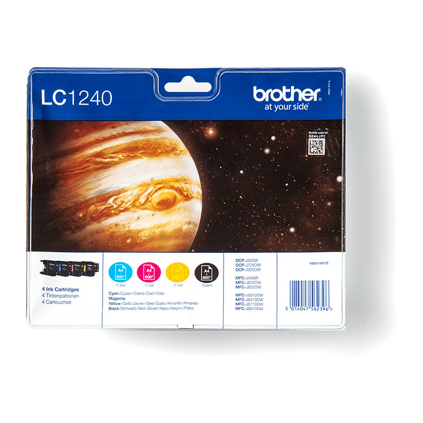 Set tinti BROTHER LC-1240VALBP (crna, cijan, magenta, žuta)