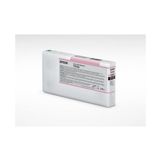 Tinta EPSON T9136 UltraChrome HDX, Vivid Light Magenta, 200ml