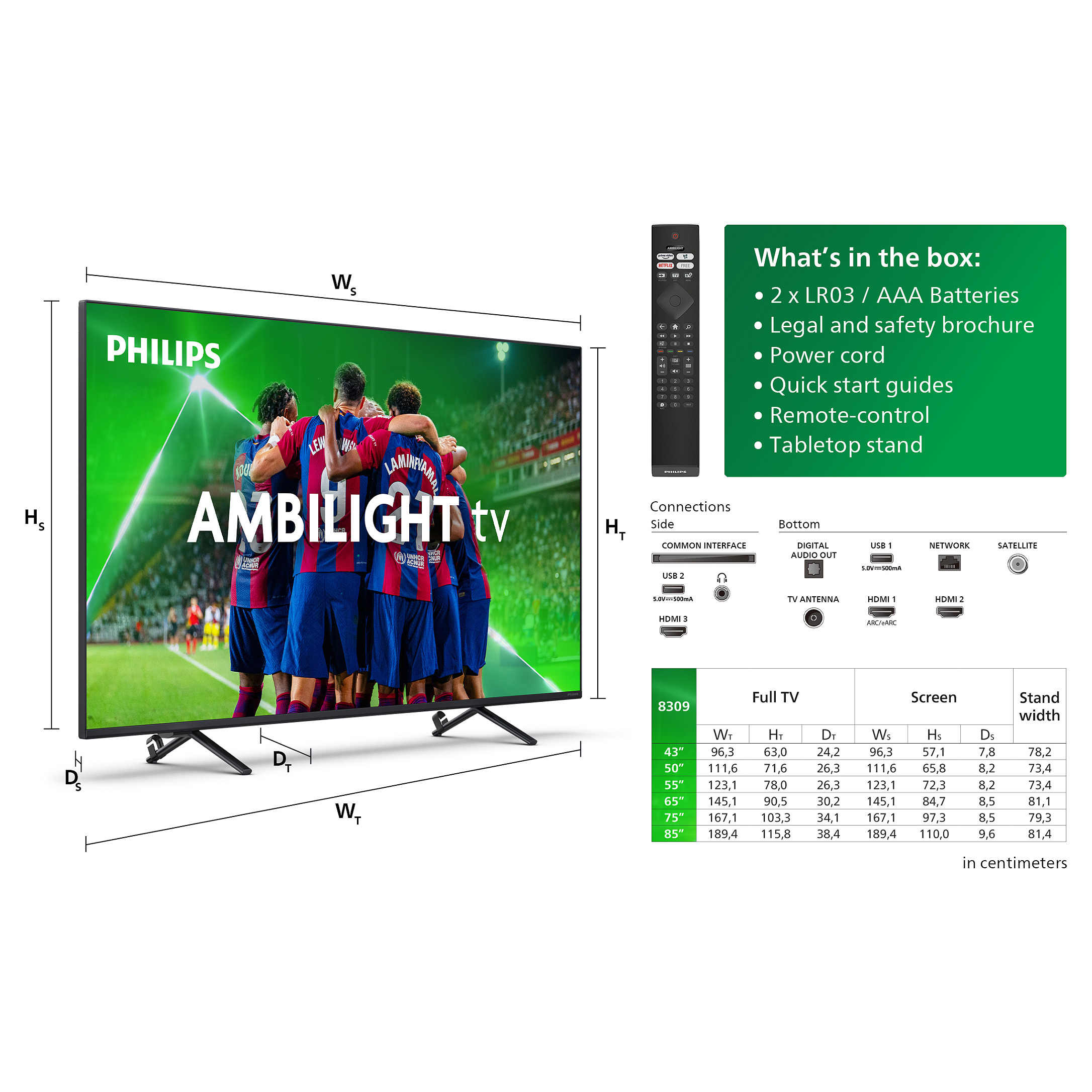 Televizor PHILIPS 50PUS8309/12 The One (126 cm, 4K UHD, Ambilight, Titan OS)-5