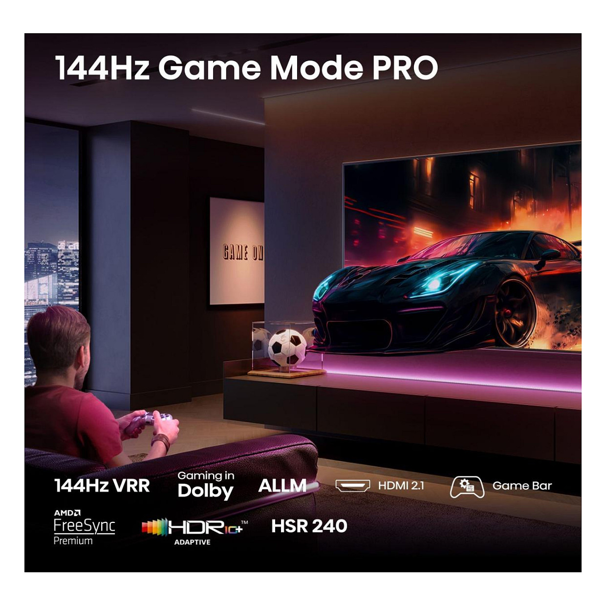 Televizor HISENSE 50E7KQ PRO QLED UHD 4K 144Hz Smart TV-3