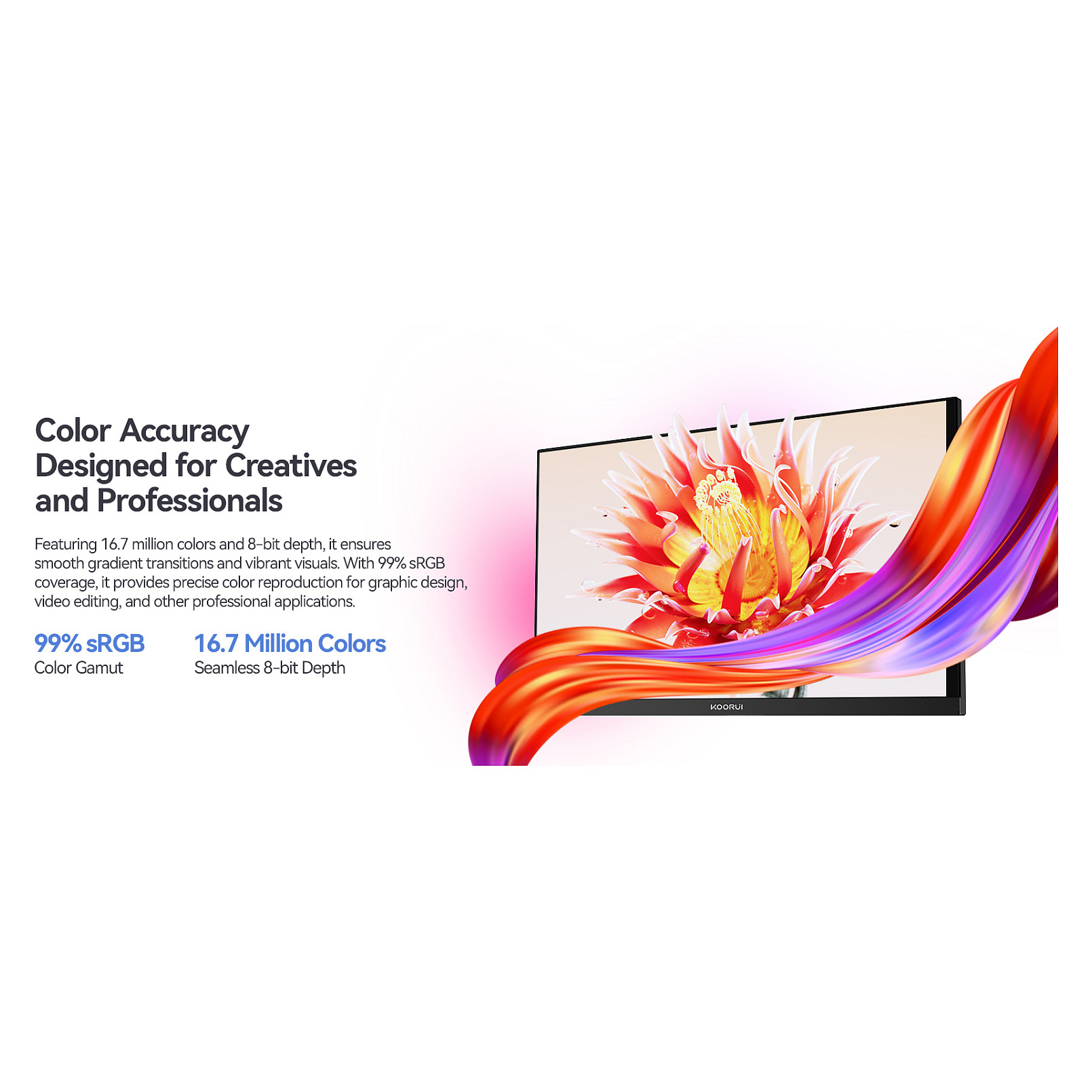 Monitor KOORUI E2711K (27", IPS, Full HD, 144Hz)-2