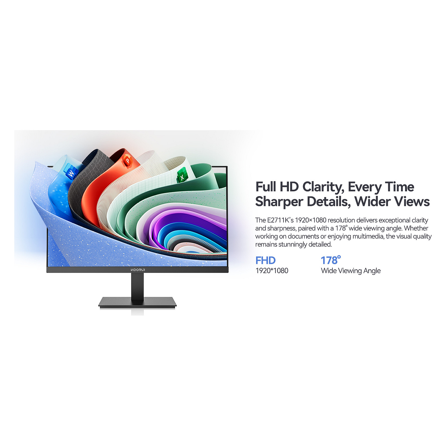 Monitor KOORUI E2711K (27", IPS, Full HD, 144Hz)-18