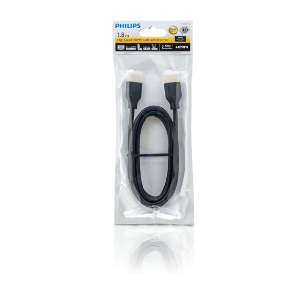 HDMI kabel PHILIPS SWV5401H/10, 1.5m, 4K UHD, High Speed with Ethernet-2