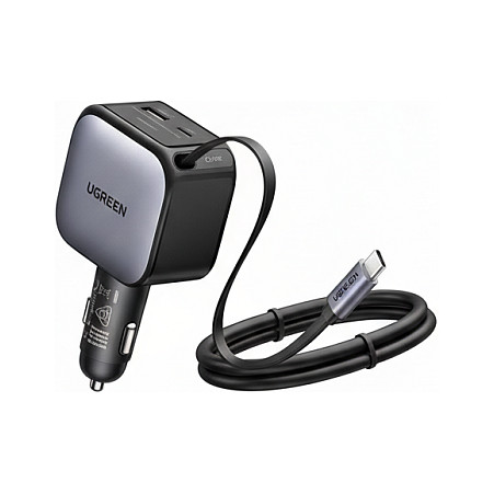 UGREEN 90W auto punjač s ugrađenim USB-C kabelom, 55909B-8