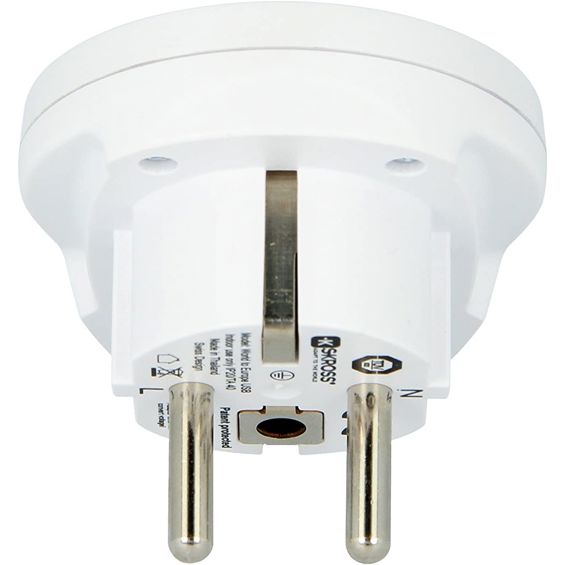Adapter SKROSS WORLD to EU + USB-A-8