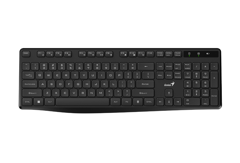 Genius KB-7200, bežična tipkovnica, silent, crna-0