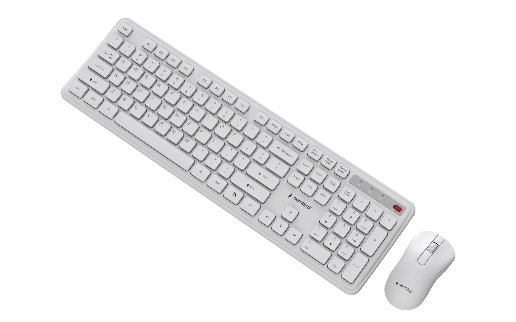 GEMBIRD WIRELESS DESKTOP SET WHITE, US LAYOUT-3