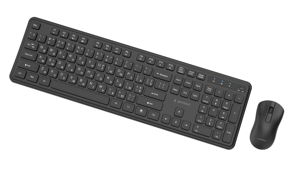 GEMBIRD WIRELESS DESKTOP SET BLACK, RU-LAYOUT-3
