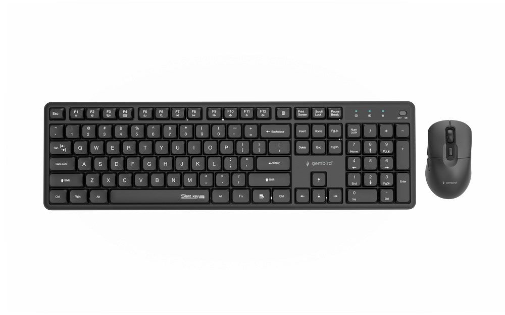 GEMBIRD WIRELESS DESKTOP SET BLACK, US-LAYOUT
