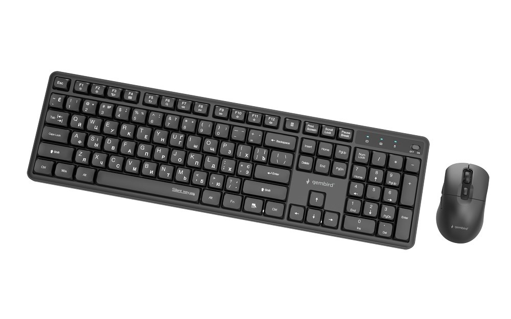 GEMBIRD WIRELESS DESKTOP SET BLACK, RU-LAYOUT-3