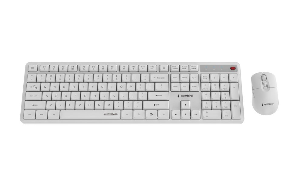 GEMBIRD WIRELESS DESKTOP SET WHITE, US-LAYOUT-1