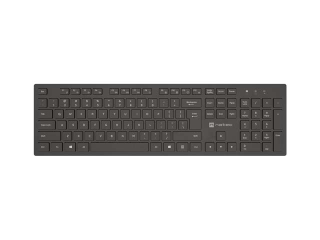 NATEC WIRELESS KEYBOARD HERRING US 2.4GHZ SLIM-6