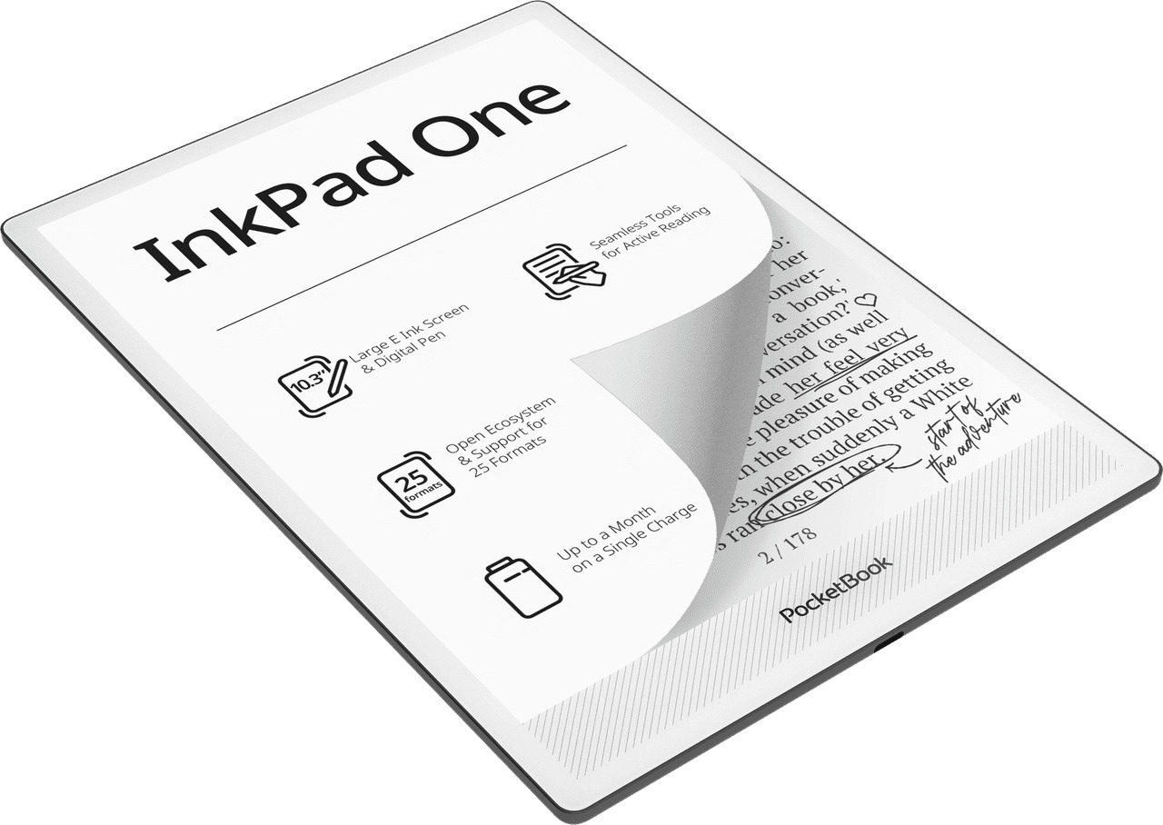 E-book čitač POCKETBOOK InkPad One, 10.3" E Ink Mobius, 32GB, Wi-Fi, Matte Black-4