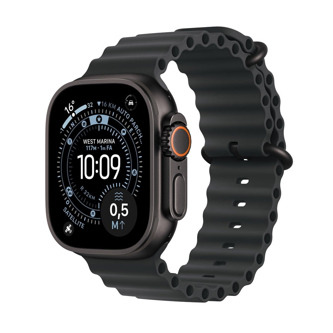 Pametni sat APPLE Watch Ultra 3 GPS + Cellular, 49mm, Black Titanium Case with Black Ocean Band-0