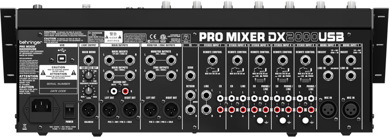 DJ Mikser BEHRINGER DX2000USB, 7-kanalni, USB sučelje-1