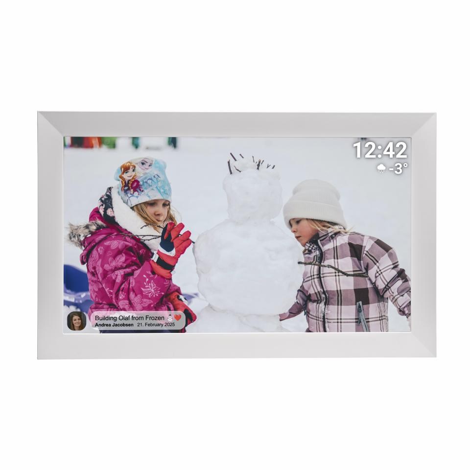 Digitalni okvir za fotografije DENVER PFF-1504W 15.6" IPS Touch Wi-Fi bijeli