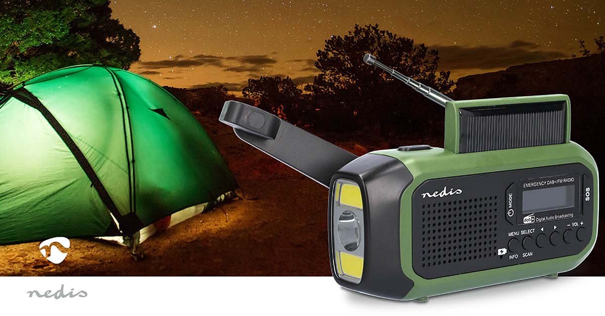 Radio prijemnik NEDIS RDDBCR2000GN DAB+/FM Bluetooth Zeleni-8