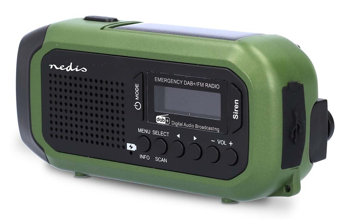 Radio prijemnik NEDIS RDDBCR2000GN DAB+/FM Bluetooth Zeleni-2