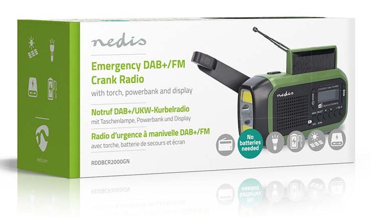 Radio prijemnik NEDIS RDDBCR2000GN DAB+/FM Bluetooth Zeleni-6