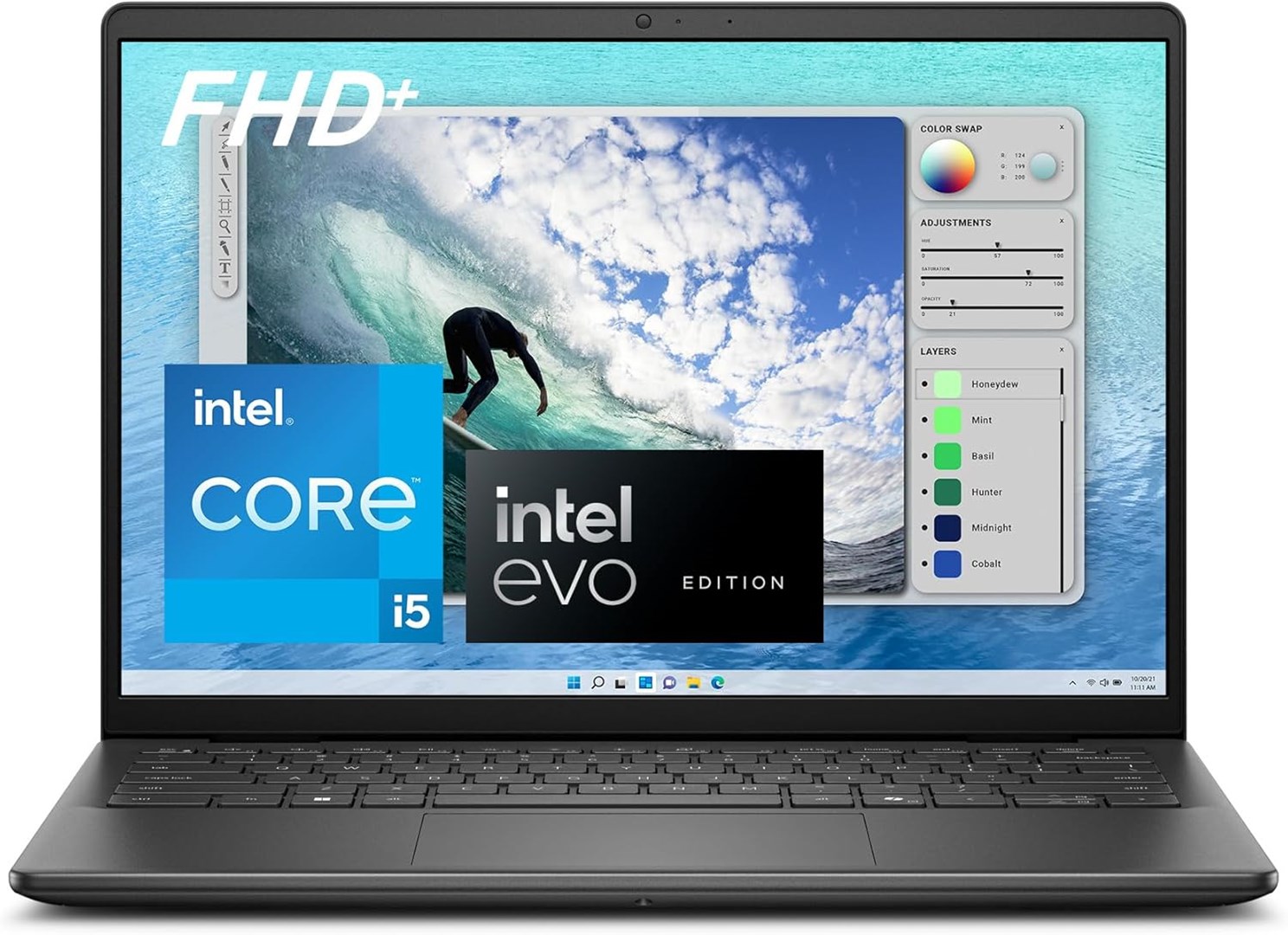 Laptop DELL Inspiron 14 5440 (14" WUXGA, Intel Core i5-1334U, 16GB RAM, 512GB SSD, Intel Iris Xe, Windows 11 Home, Non-HR tipkovnica, Carbon Black)-3