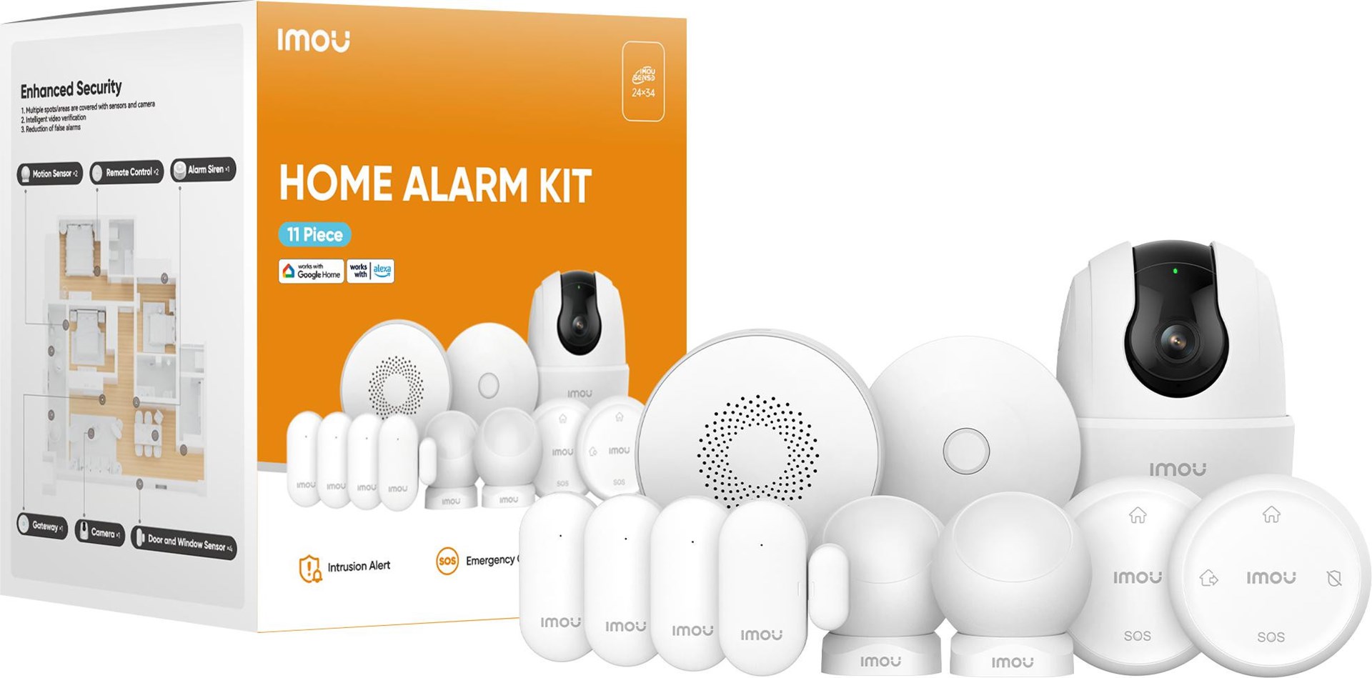 Alarmni sustav IMOU Security Kit (ZG2, 2xZB1, 4xZD1, 2xZP1, ZR1, Ranger 2C)-0