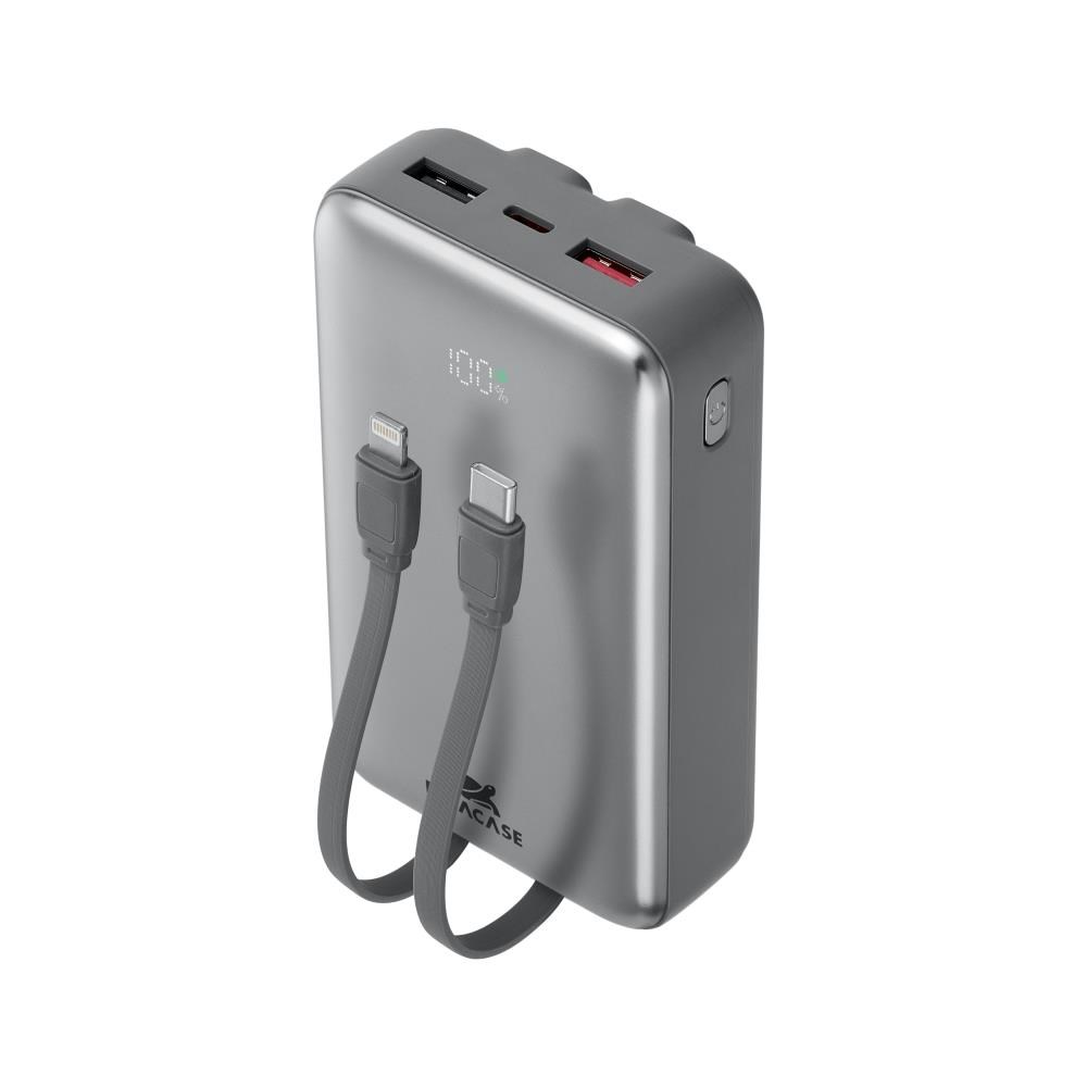 Prijenosna baterija RIVACASE LANTAN VA2612 20000mAh 30W siva