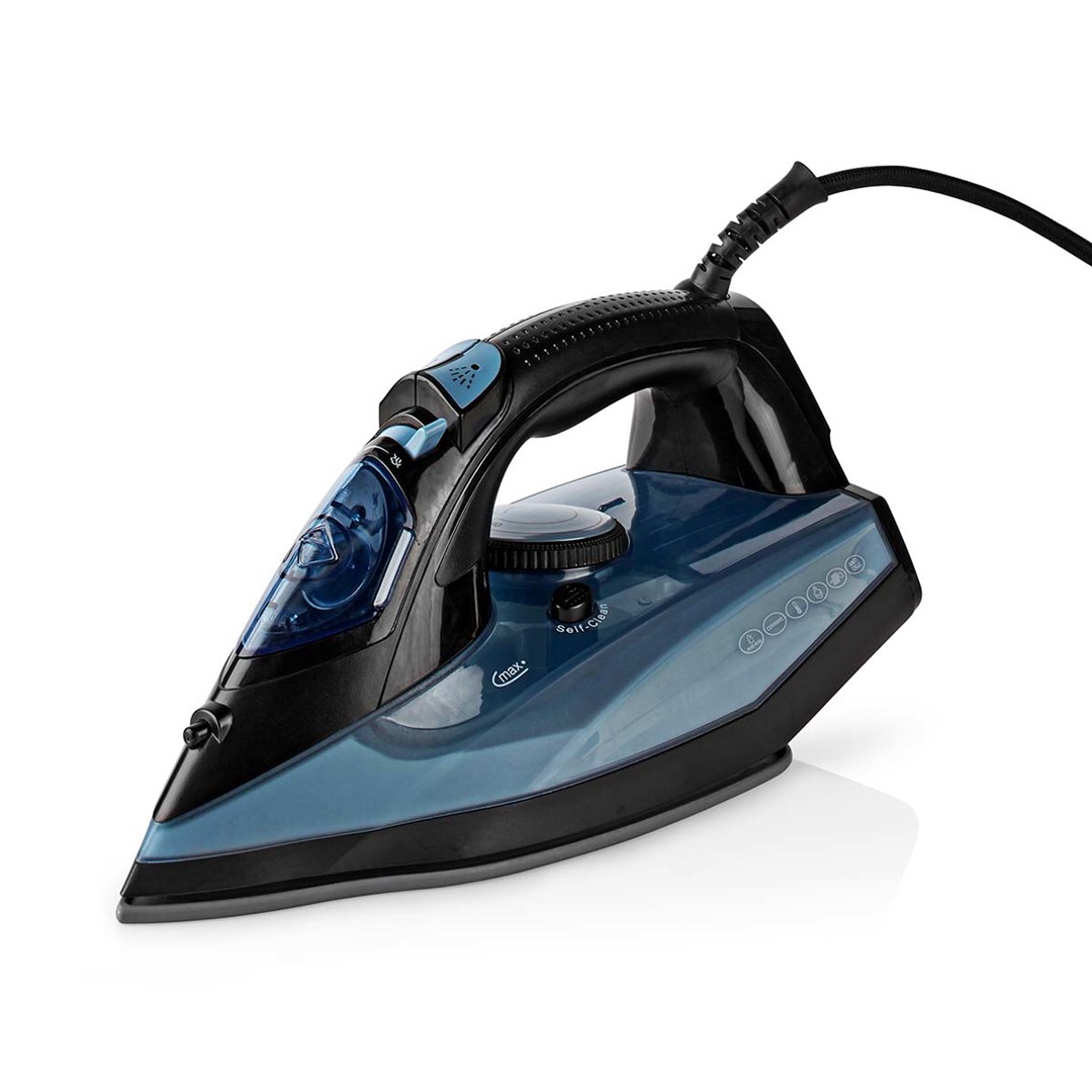 Glačalo na paru NEDIS IRSI120CBU, 2600 W, keramička podloga, plavo-3