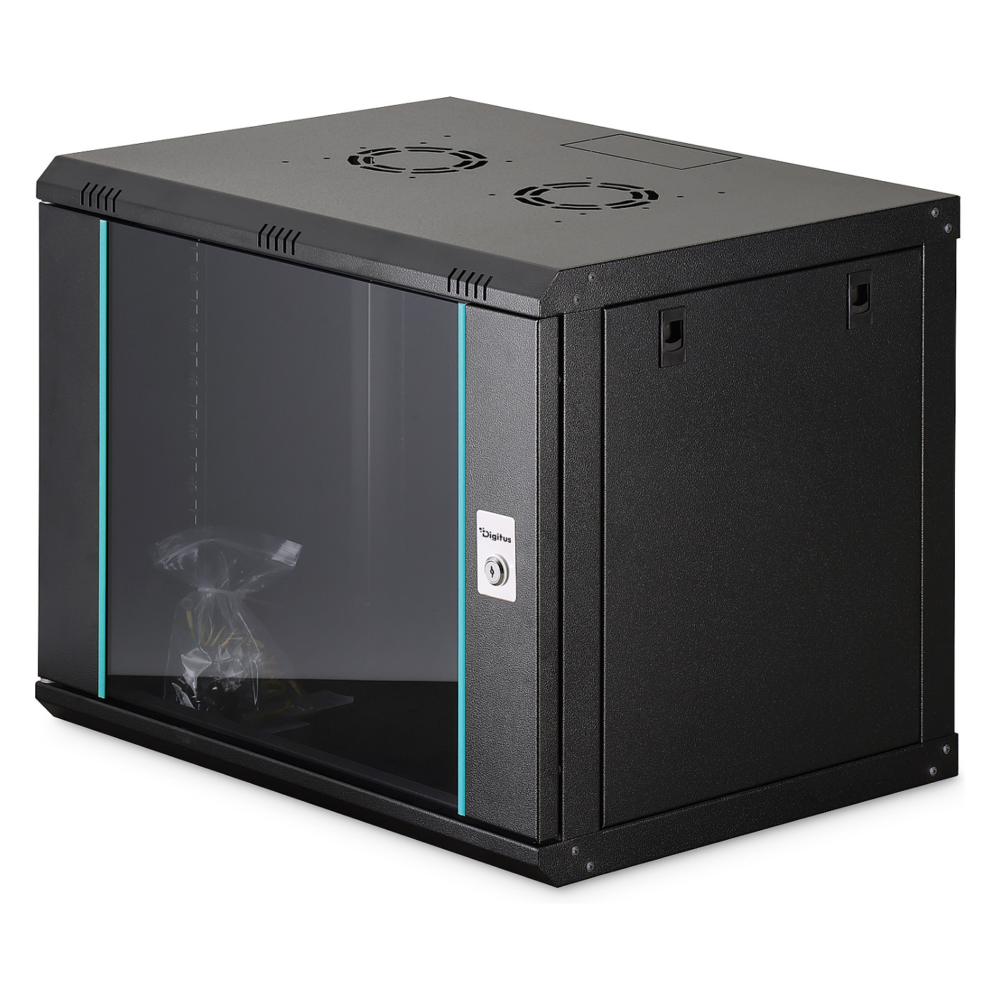 Zidni mrežni ormar DIGITUS Dynamic-N 9U 600x450mm, sivi, nesastavljen