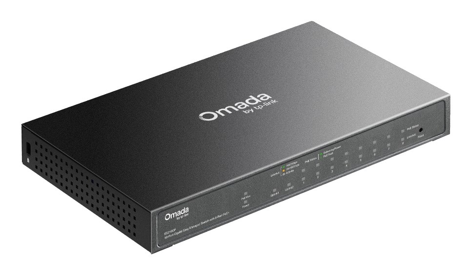 Mrežni switch TP-LINK Omada ES210GP, 8x GbE PoE+, 2x SFP, Managed L2, DIN rail-3