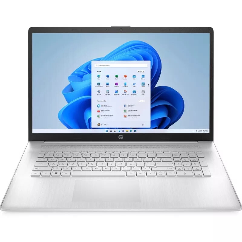 Laptop HP 17-cp2007ny (17.3" IPS FHD, AMD Ryzen 5 7520U, 8GB LPDDR5, 512GB SSD, AMD Radeon 610M, Windows 11 Home, Natural Silver, non-HR tipkovnica)