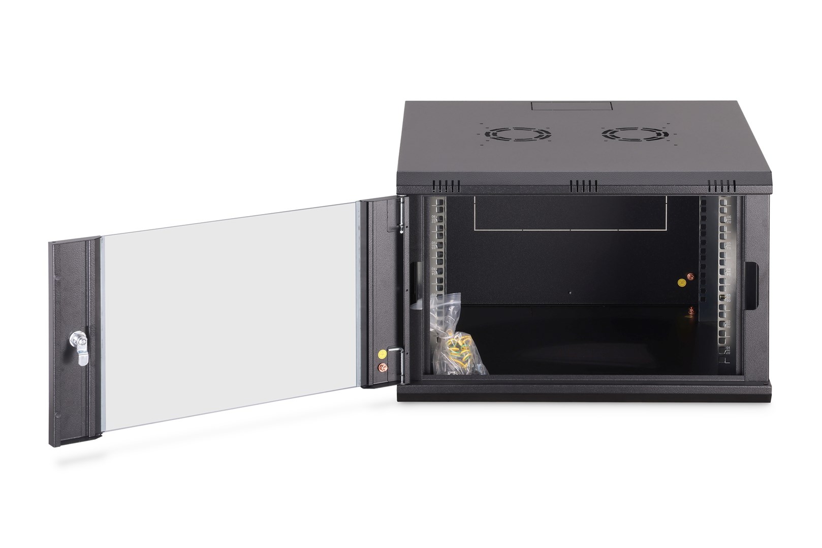 Mrežni ormar DIGITUS Professional Dynamic Basic 9U, 600x600mm, zidni, nesastavljen, sivi-7