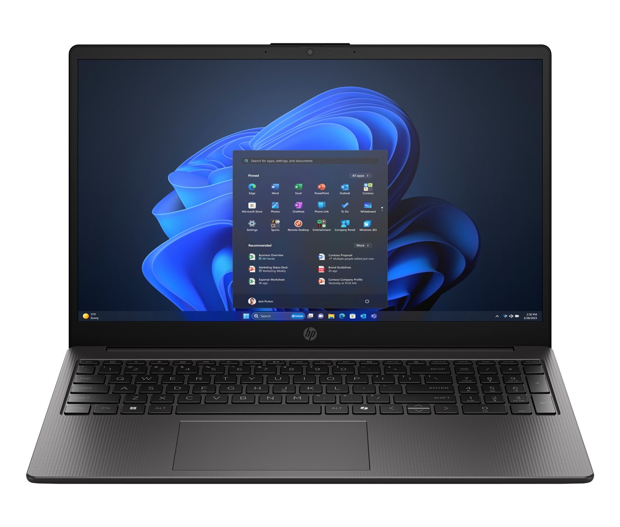 Laptop HP 255R G10 (15.6" FHD, Ryzen 5 7535U, 8GB, 512GB SSD, AMD Radeon Graphics, Windows 11 Home, Non-HR tipkovnica, Dark Ash Silver)