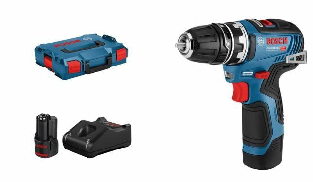 Aku bušilica-odvijač BOSCH GSR 12V-35 FC Professional (2x 3.0Ah, L-BOXX)