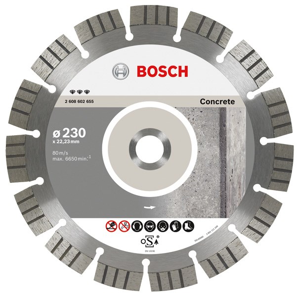 Dijamantna rezna ploča BOSCH Standard for Concrete 230 x 22.23 mm