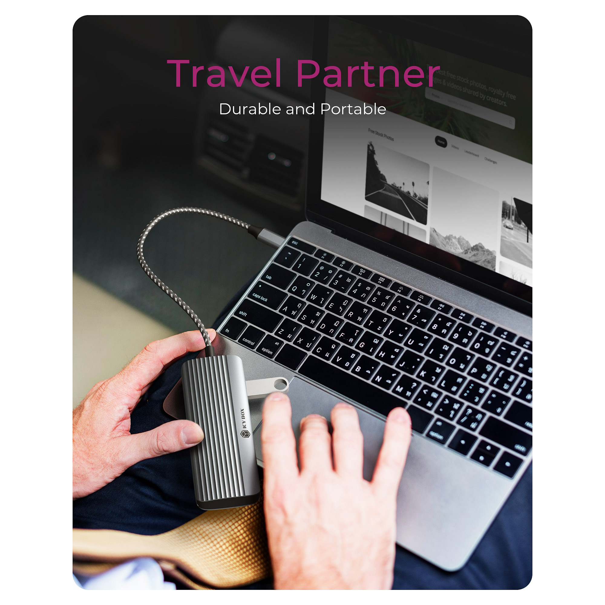 USB-C Docking Stanica ICY BOX IB-DK4022a-CPD (HDMI, VGA, 3x USB 3.0, PD 100W)-2