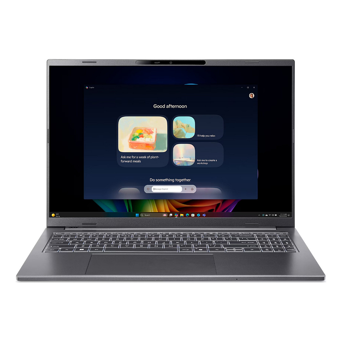 Laptop ACER Aspire 16 A16-52M-55DS (16" IPS WUXGA, Intel Core Ultra 5 125H, 16GB, 512GB SSD, Intel Arc Graphics, Windows 11 Home, Non-HR tipkovnica, Steel Gray)