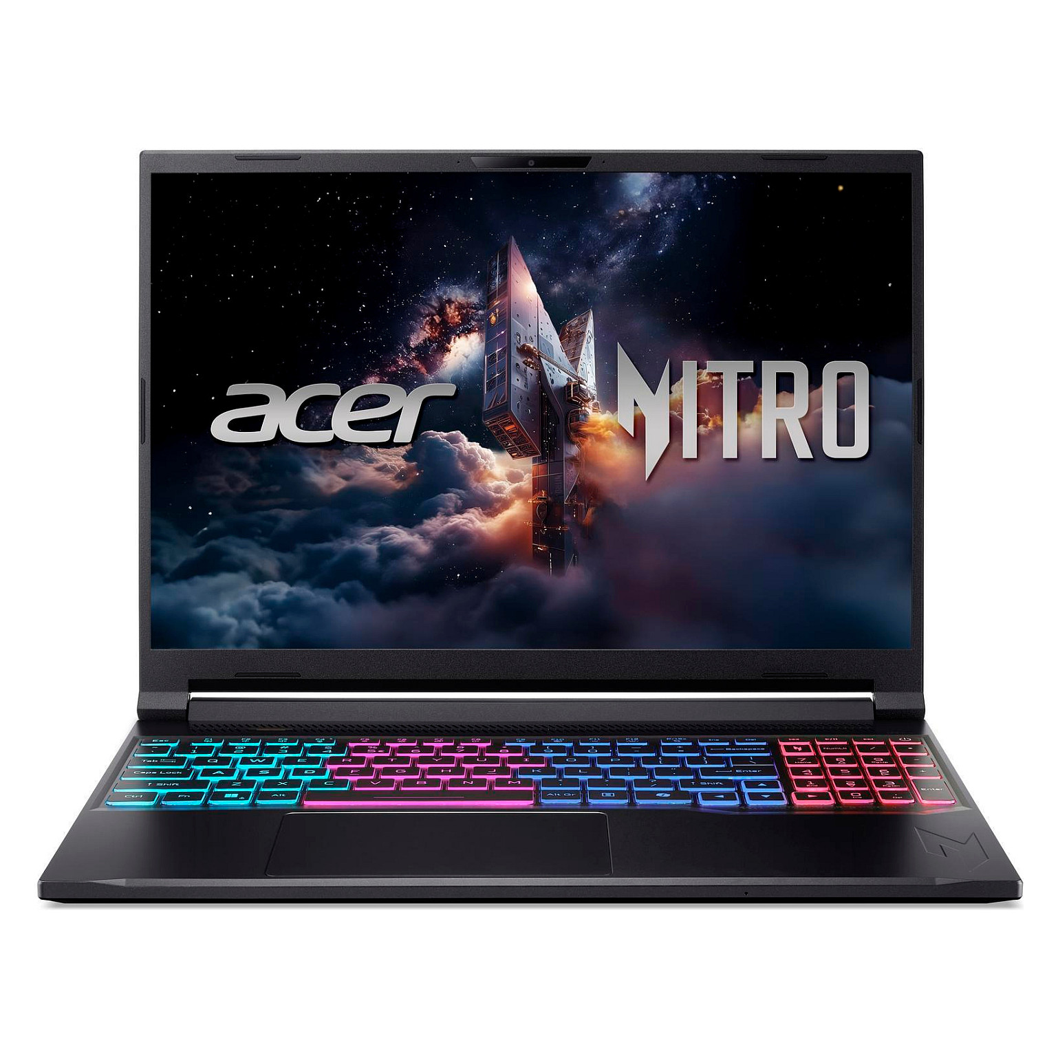 Laptop ACER Nitro V 16S ANV16S-71-708Y (16" IPS WUXGA 180Hz, Intel Core 7 240H, 16GB RAM, 1TB SSD, NVIDIA GeForce RTX 5060, Windows 11 Home, Non-HR tipkovnica, Obsidian Black)-0