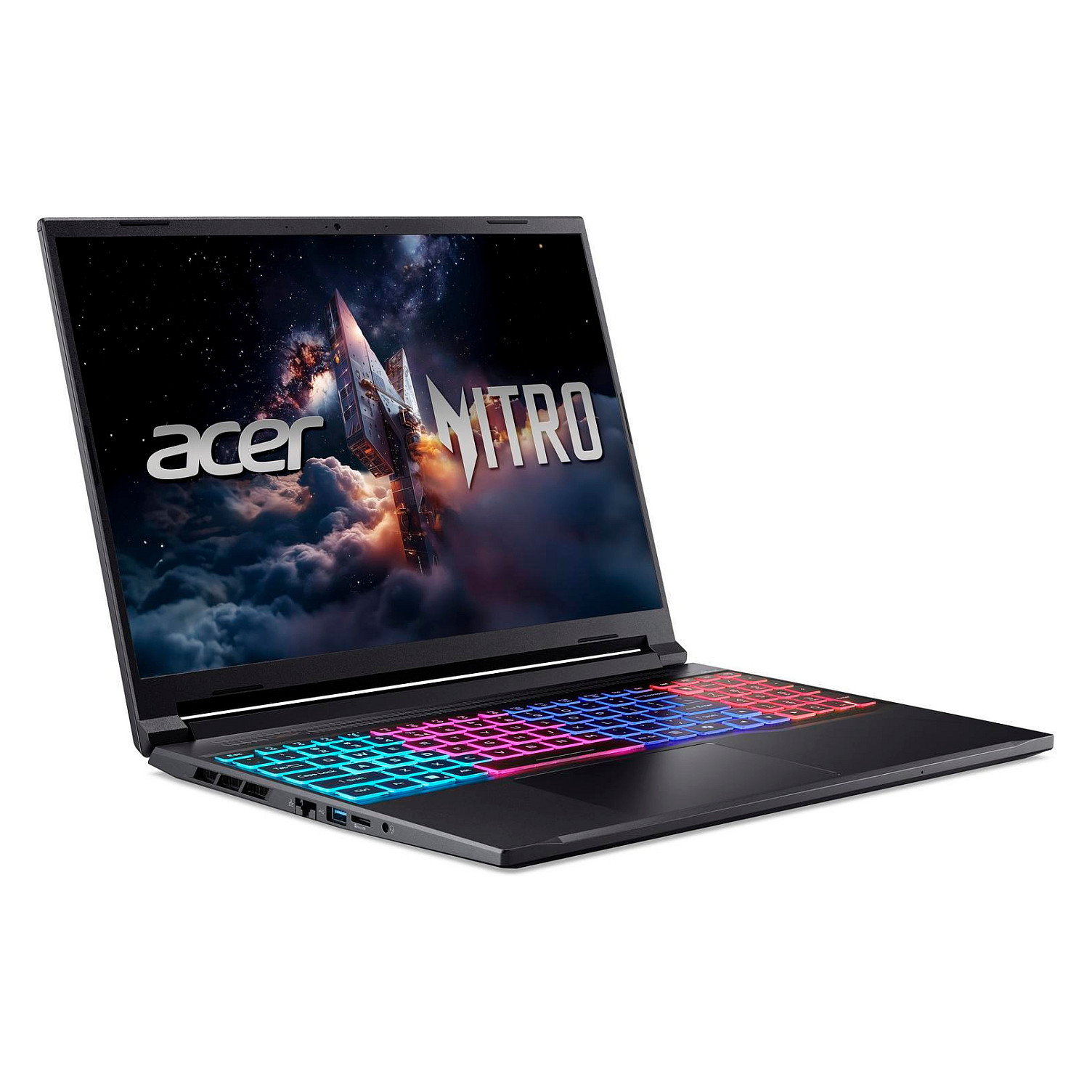 Laptop ACER Nitro V 16S ANV16S-71-708Y (16" IPS WUXGA 180Hz, Intel Core 7 240H, 16GB RAM, 1TB SSD, NVIDIA GeForce RTX 5060, Windows 11 Home, Non-HR tipkovnica, Obsidian Black)-2