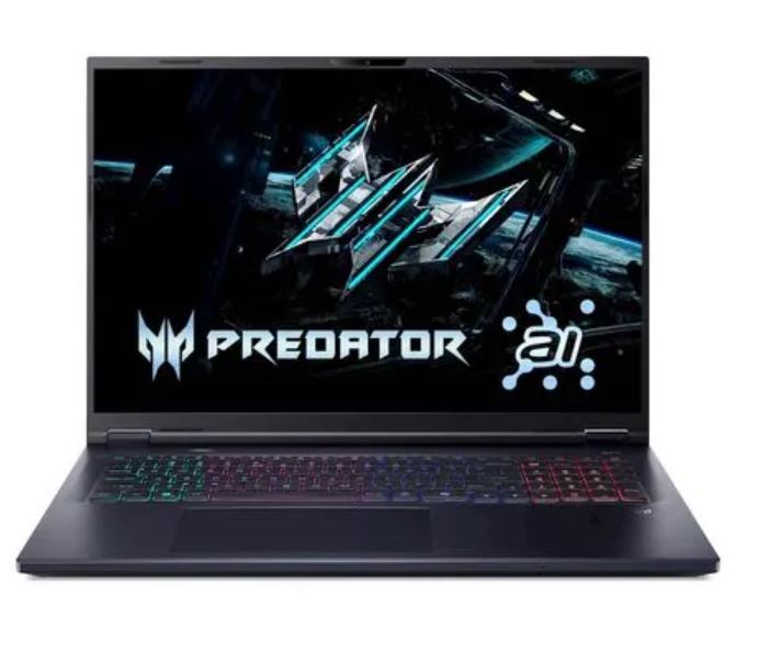 Laptop ACER Predator Helios Neo 18 AI PHN18-72-97LV (18" WQXGA 240Hz, Intel Core Ultra 9 275HX, 32GB RAM, 1TB SSD, NVIDIA GeForce RTX 4070, FreeDOS, Non-HR tipkovnica, Abyssal Black)