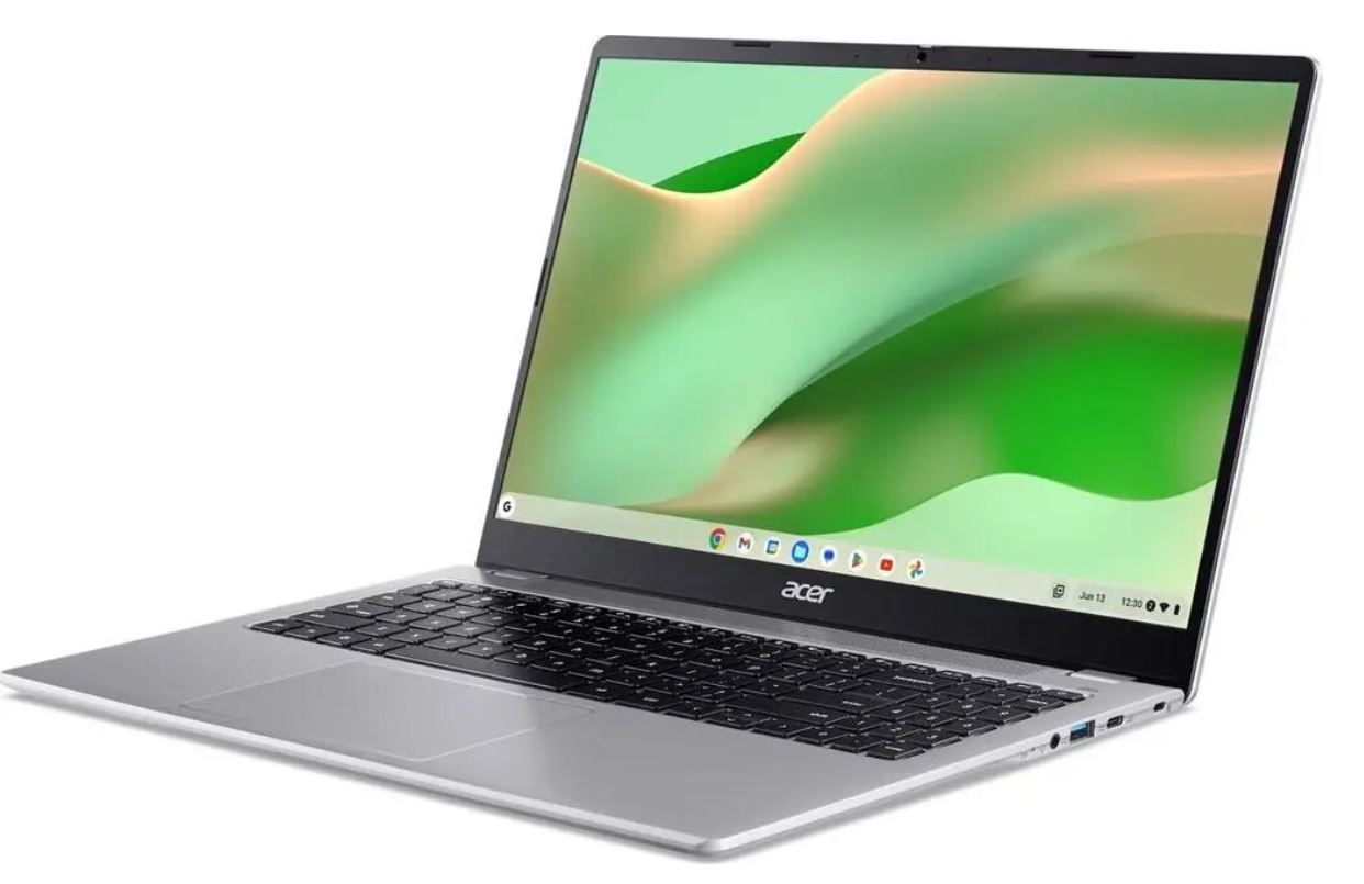 Laptop ACER Chromebook 315 (15.6", FHD, AMD 3015Ce, 4GB, 128GB eMMC, AMD Radeon, ChromeOS, Non-HR tipkovnica, srebrni)