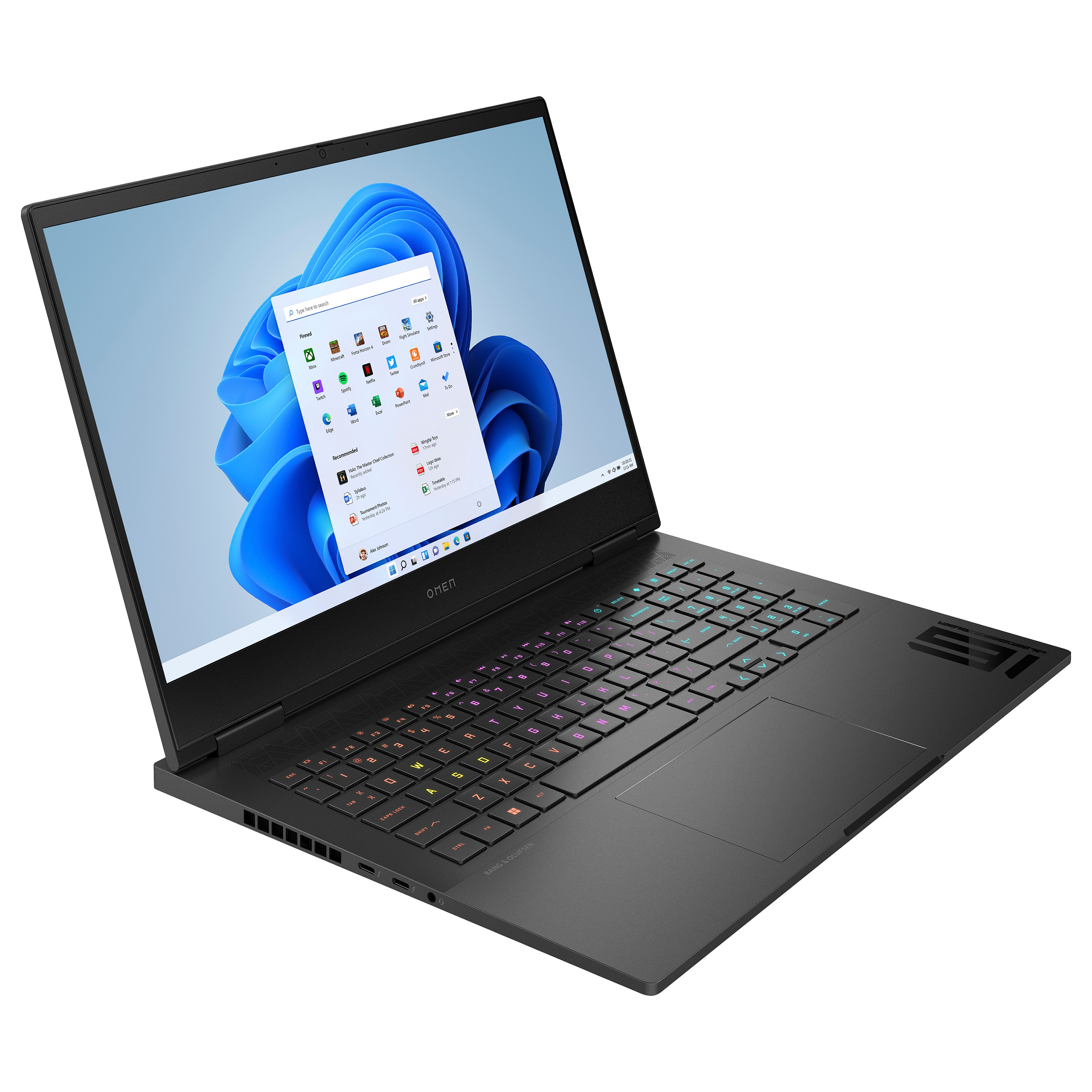 Laptop HP OMEN 16-wf1075ng (16.1" IPS QHD 240Hz, Intel Core i7-14700HX, 16GB DDR5, 512GB SSD, NVIDIA GeForce RTX 4070 8GB, Windows 11 Home, Non-HR tipkovnica, Shadow Black)-1