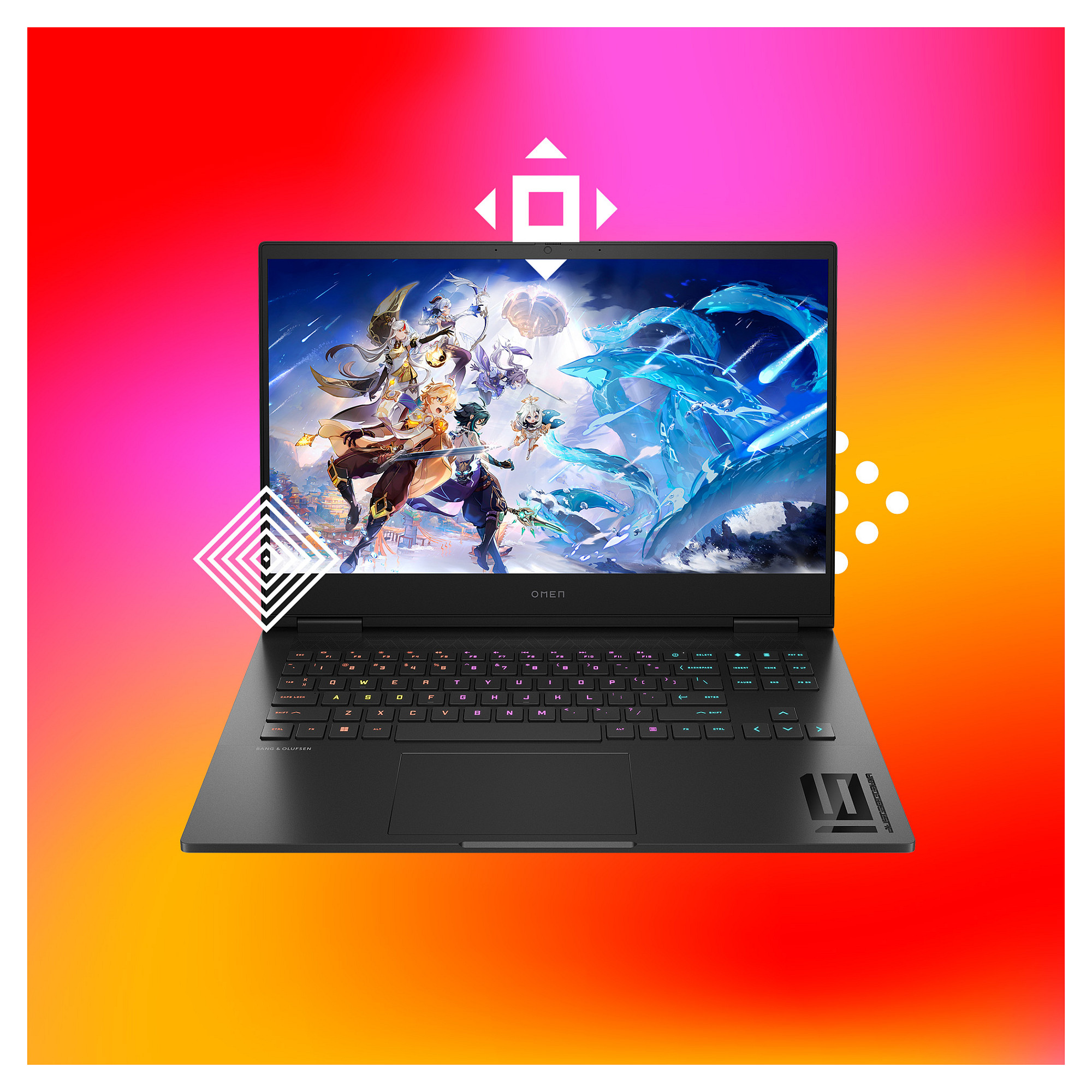 Laptop HP OMEN 16-wf1075ng (16.1" IPS QHD 240Hz, Intel Core i7-14700HX, 16GB DDR5, 512GB SSD, NVIDIA GeForce RTX 4070 8GB, Windows 11 Home, Non-HR tipkovnica, Shadow Black)-7