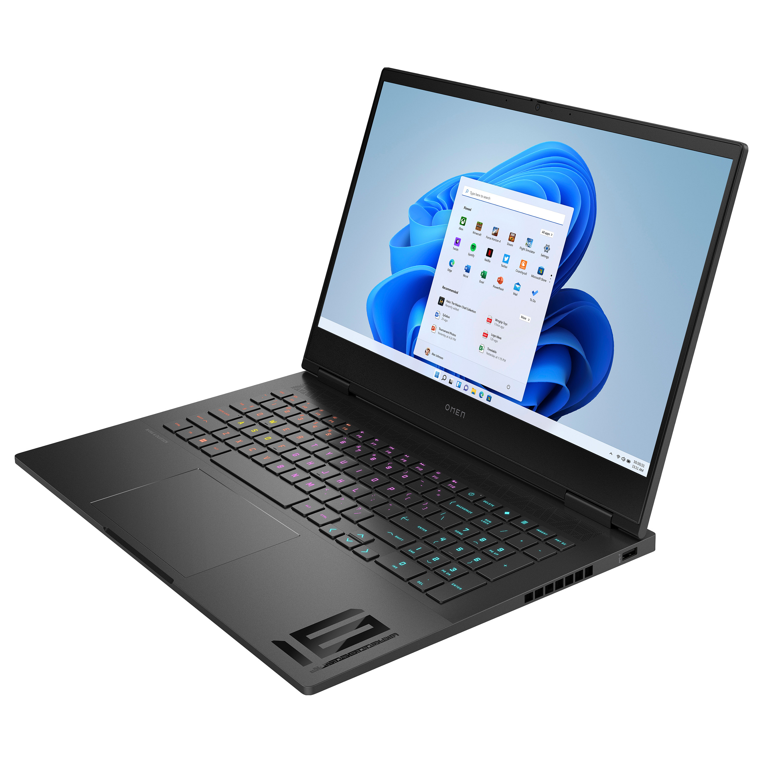 Laptop HP OMEN 16-wf1075ng (16.1" IPS QHD 240Hz, Intel Core i7-14700HX, 16GB DDR5, 512GB SSD, NVIDIA GeForce RTX 4070 8GB, Windows 11 Home, Non-HR tipkovnica, Shadow Black)-10