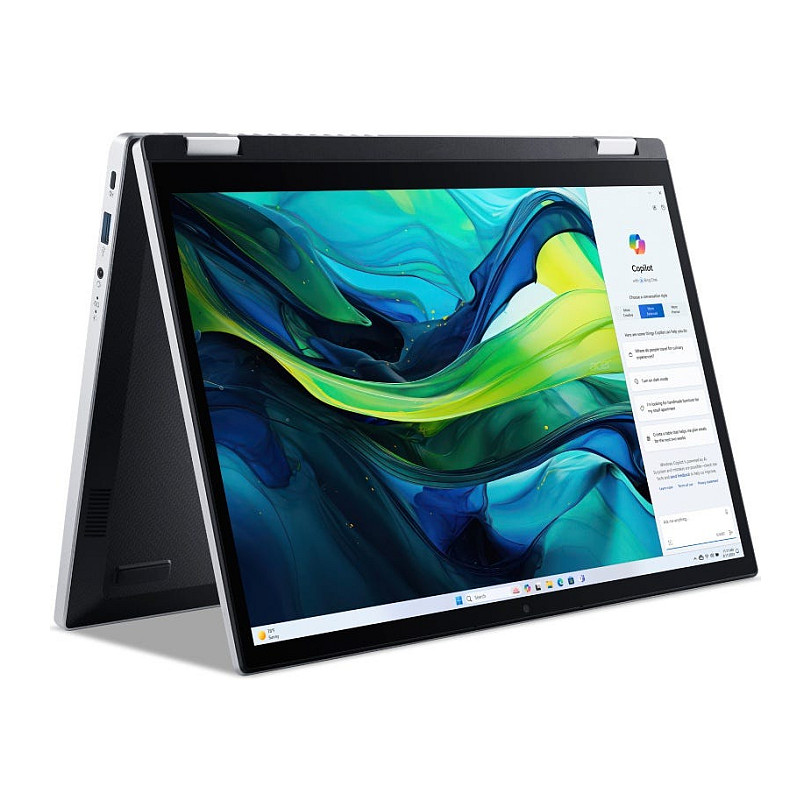 Laptop ACER Aspire Go Spin 14 AGSP14-31PT-36R6 (14" IPS Touch WUXGA, Intel Core i3-N305, 8GB RAM, 256GB SSD, Intel UHD Graphics, Windows 11 Home S, Non-HR tipkovnica, Steel Gray)